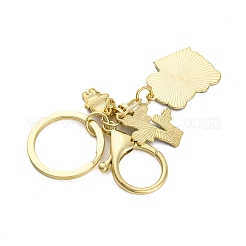 Porte-clés pendentif en émail en alliage de zinc panda plaqué en rack&nbsp;KEYC-G064-01C