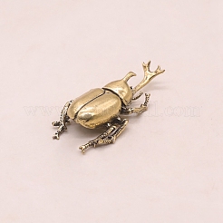 Messing Tee Haustier Allomyrina Dichotoma Figuren Statuen für Home Office Desktop Dekoration&nbsp;PW-WG96CDA-01