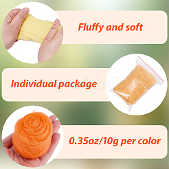 8 pieza de lana de mecha de 8 colores para diy&nbsp;DIY-CP0013-78B