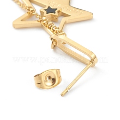 Orecchini a bottone in acciaio inossidabile 304 placcati ioni (ip)&nbsp;EJEW-P191-03G