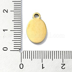 Placcatura ionica (ip) ciondoli in acciaio inossidabile 304&nbsp;STAS-B058-15G-01