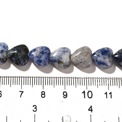 Fili di perle di diaspro macchia blu naturale&nbsp;G-R190-10mm-62