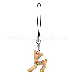Weihnachtsmotiv Sikahirsch Harz Handygurte&nbsp;HJEW-JM04057