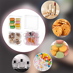 Quadratische Aufbewahrungsgeschenkboxen aus PVC&nbsp;CON-WH0095-105