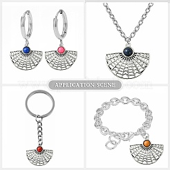 Pendenti in resina imitazione turchese 30 pz&nbsp;RESI-CJ0003-68