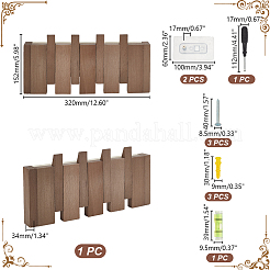 Kleiderhaken aus Holz in Form einer Klaviertaste&nbsp;FIND-WH0139-374
