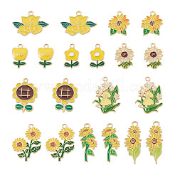 Colgantes de esmalte de aleación 40pcs 10 estilos&nbsp;ENAM-TA0004-08