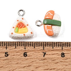 Pendentifs en résine opaque de type sushi&nbsp;RE-CBA814E-03