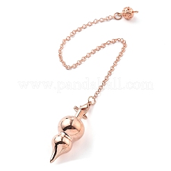 Pendolo da rabdomante in ottone con grandi pendenti a forma di zucca appuntita&nbsp;KK-H491-07
