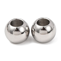 Anlaufgeschützte Rondellperlen aus 201 Edelstahl&nbsp;STAS-N020-03-10mm