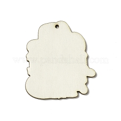 Vatertag Single Face gedruckt große Anhänger aus Espenholz&nbsp;WOOD-G014-36