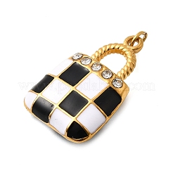 Pendentifs en acier inoxydable 304 émaillés&nbsp;STAS-B097-11G