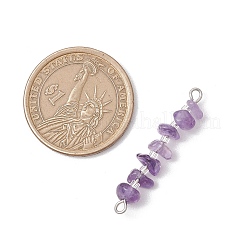 16 pièce 16 styles de breloques de connecteur en pierre naturelle mélangée et en perles de verre&nbsp;PALLOY-JF03328-02