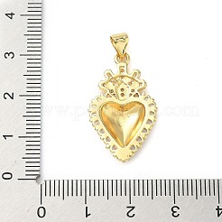 Colgante micropavé cubic zirconia de latón&nbsp;KK-I379-03G-D