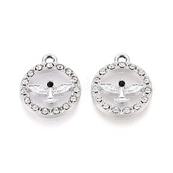 Pendenti con strass in lega di placcatura a cremagliera&nbsp;PALLOY-T091-22M-P