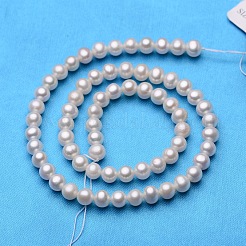 Brins de perles de culture d'eau douce naturelles&nbsp;PEAR-E009-6-6.5mm-A