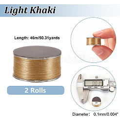 Filo di nylon per perline&nbsp;NWIR-WH0005-10T