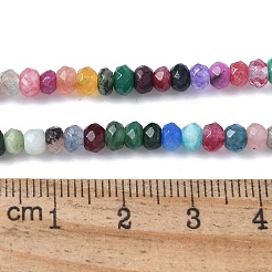 Gefärbte natürliche Malaysia Jade Rondelle Perlen&nbsp;X-G-E316-2x4mm-55