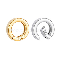 2 pz 2 colori 925 anelli a molla in argento sterling con 925 timbri&nbsp;STER-PH0004-27B