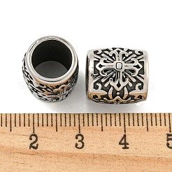 316 chirurgische Edelstahl-Europäische Perlen&nbsp;STAS-Q326-01AS-01