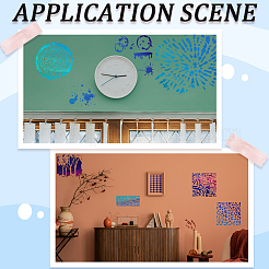 16 Stück 16 Arten Kunststoff aushöhlen Malschablonen-Sets&nbsp;DIY-WH0401-85