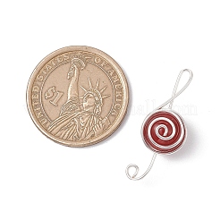 4 stücke 4 arten natürliche amethyst & karneol & aventurin & rose quarz runde kupfer draht gewickelt anhänger&nbsp;PALLOY-TA00248-02