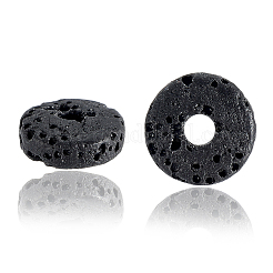 4 Stränge natürliche Lavagestein-Perlenstränge&nbsp;G-LT0001-01A