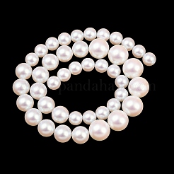 Rangs de perles de verre électroplaquées de taille dégressive&nbsp;BSHE-C011-03A