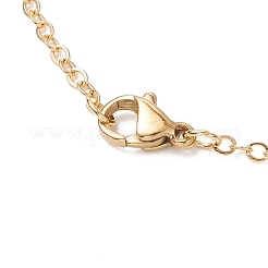 Collares colgantes con cuentas de vidrio de colores AB y cuentas de semillas hechas a mano con flores&nbsp;NJEW-MZ00084-03
