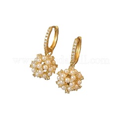 Pendientes de aro de rhinestone de aleación&nbsp;FS-WG20219-01
