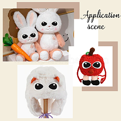 2 Set Puppenaugen aus Filz&nbsp;FIND-GO0003-72B