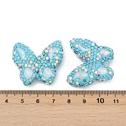 Handgemachte Fimo-Perlen Strass&nbsp;CLAY-NH0001-11D