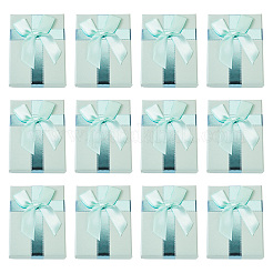 Scatole regalo per gioielli in carta rettangolare con fiocco&nbsp;CON-TAC0010-89A