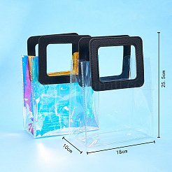 2 Farben PVC Laser transparente Tasche&nbsp;ABAG-SZ0001-03B