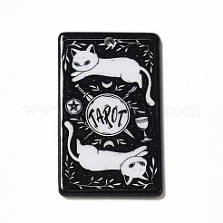 Pendentifs en acrylique imprimés sur le thème du tarot&nbsp;MACR-G061-04P