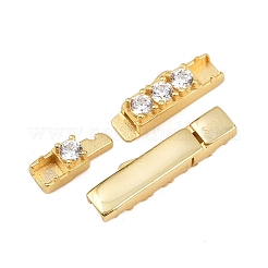 925 fermoir à baïonnette en argent sterling avec micro pavé de zircones cubiques transparentes&nbsp;STER-C016-01A-G