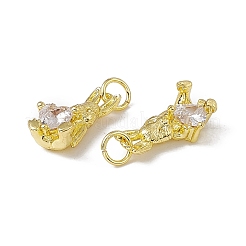 Gestell Messing Zirkonia Anhänger&nbsp;KK-C007-20G
