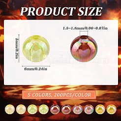 Transparente Acrylperlen zum Thema Thanksgiving&nbsp;MACR-SP0001-32A