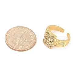 Bagues de manchette ouvertes en laiton pour femmes&nbsp;LS-RJEW-M026-02G-03