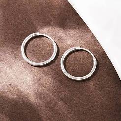 925 Sterling Silber Reifen Ohrringe&nbsp;STER-B008-01B-P