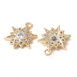 Pendenti in zirconi cubici trasparenti in micro pavè di ottone&nbsp;KK-Q031-39G