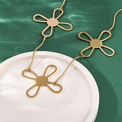 Collares de cadena de eslabones cruzados de acero inoxidable 304&nbsp;NJEW-R026-04G