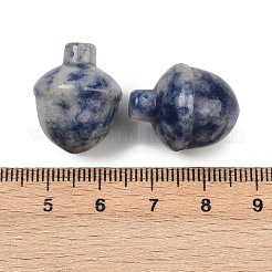 Pendentifs en jaspe tache bleue naturelle&nbsp;G-K354-13D
