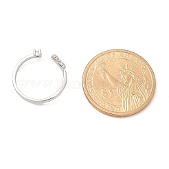 925 offener Manschettenring aus Sterlingsilber für Damen&nbsp;RJEW-R008-03A-02