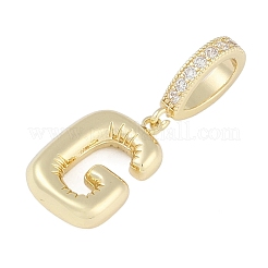 Pendentifs en laiton zircon cubique transparent&nbsp;KK-M289-01G-G