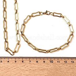 Schmucksets aus Gliederketten aus Edelstahl 304&nbsp;SJEW-L199-14G