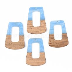 Pendentifs en bois de résine et de noyer&nbsp;RESI-S389-034A