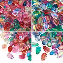 200pcs 2 transparente Glasanhänger im Stil charm&nbsp;GLAA-TA0001-12