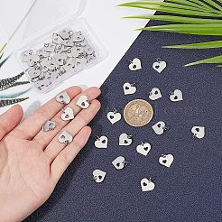 50 Stück Anhänger aus 304 Edelstahl&nbsp;STAS-UN0025-31