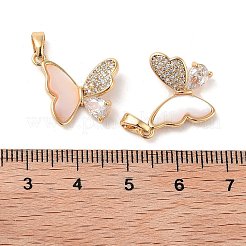 Pendentifs en laiton zircon cubique transparent&nbsp;KK-B102-16G